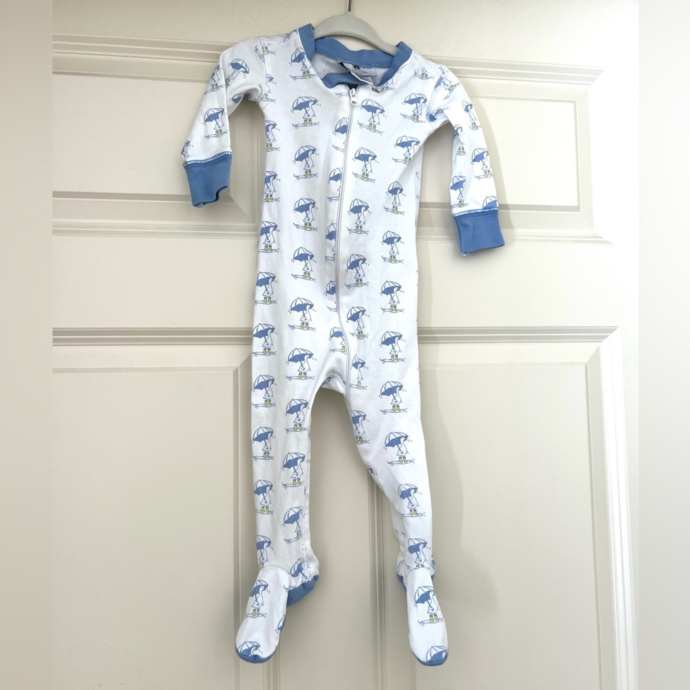 ❤️ Nantucket Kids - April Showers 1-Piece Pima Footie (12-18 months)